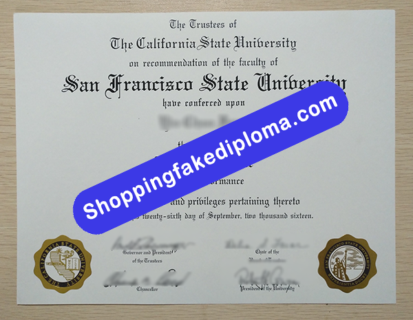 fake SFSU Degree, buy fake SFSU Degree