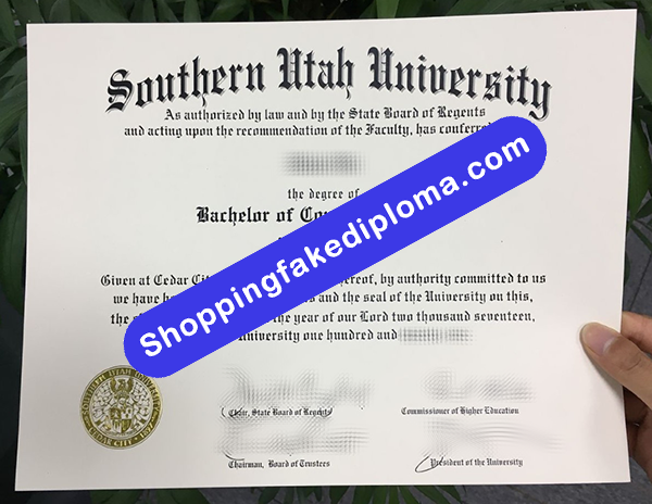 Southern Utah University  Degree, fake Southern Utah University  Degree