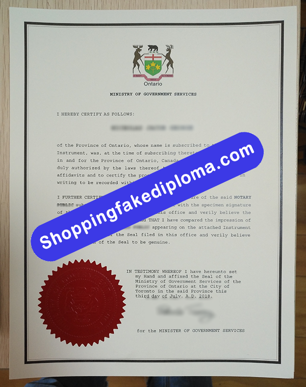 Canadian certification letter, Buy Fake Canadian certification letter