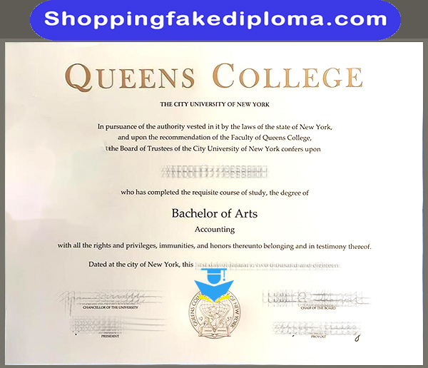 Queens College City University of New York Fake Degree, Buy Queens College City University of New York Fake Degree