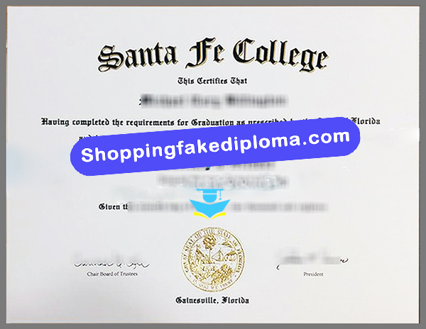 Santa Fe College fake degree, fake US degree