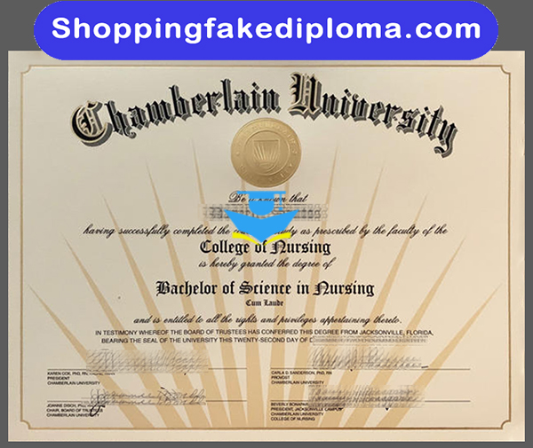 Chamberlain University fake degree