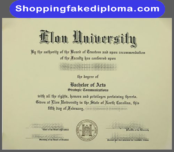 Elon University fake degree