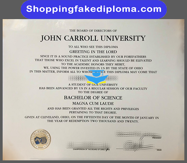 John Carroll University fake diploma