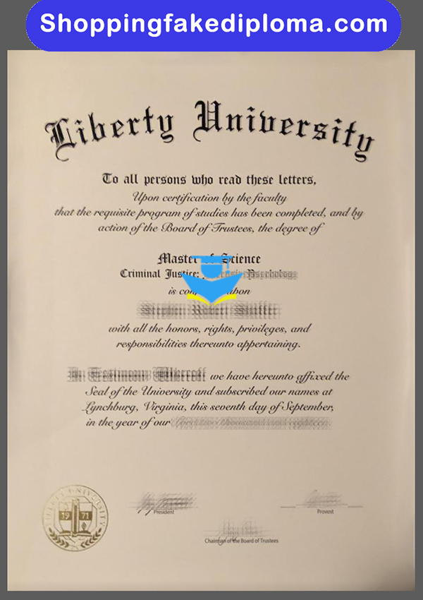 Liberty University fake degree, fake diploma