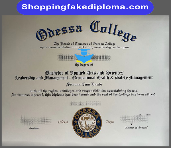 Odessa College fake degree, buy Odessa College fake degree