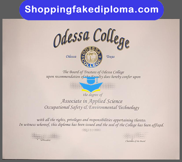 Odessa College fake degree, Odessa College degree