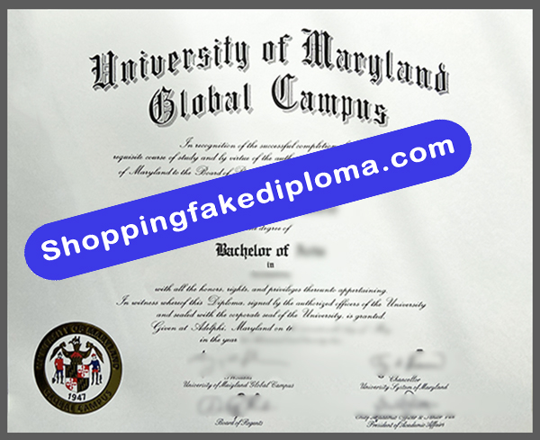 fake University of Maryland Global Campus fake degree