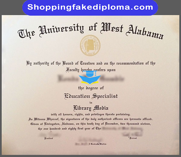 University of West Alabama fake degree, University of West Alabama fake diploma