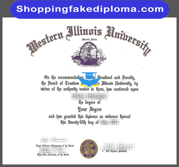 Western Illinois University fake degree, fake diploma