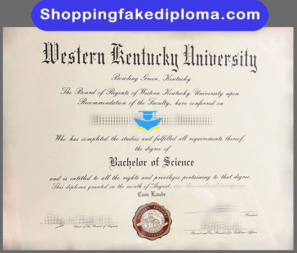 Western Kentucky University fake diploma, fake diploma