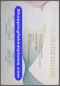 fake Columbia College Chicago diploma