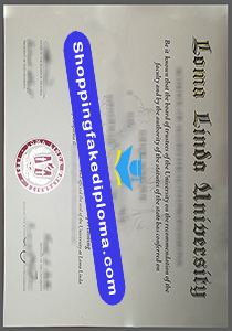 fake Loma Linda University diploma