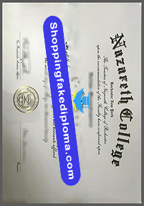 fake Nazareth College degree, fake diploma