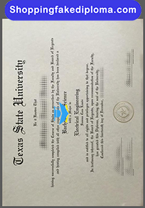 fake Texas State University degree