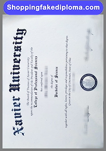 fake Xavier University diploma