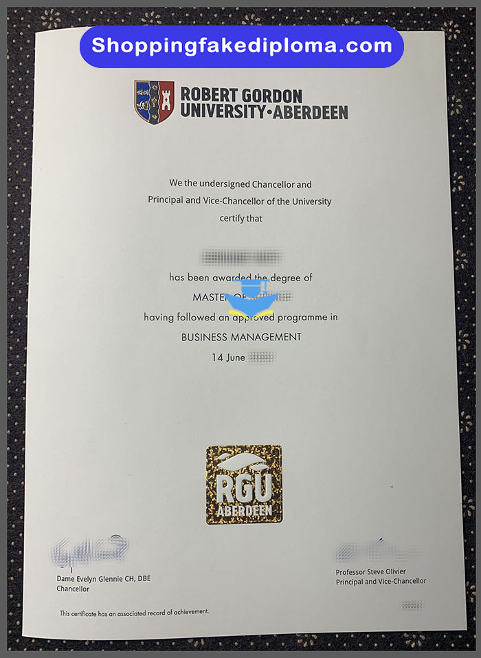 fake RGU Aberdeen Degree, buy fake RGU Aberdeen Degree