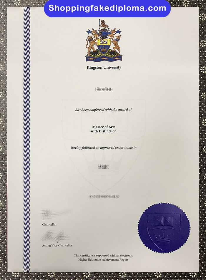 Kingston University fake degree, Kingston University diploma